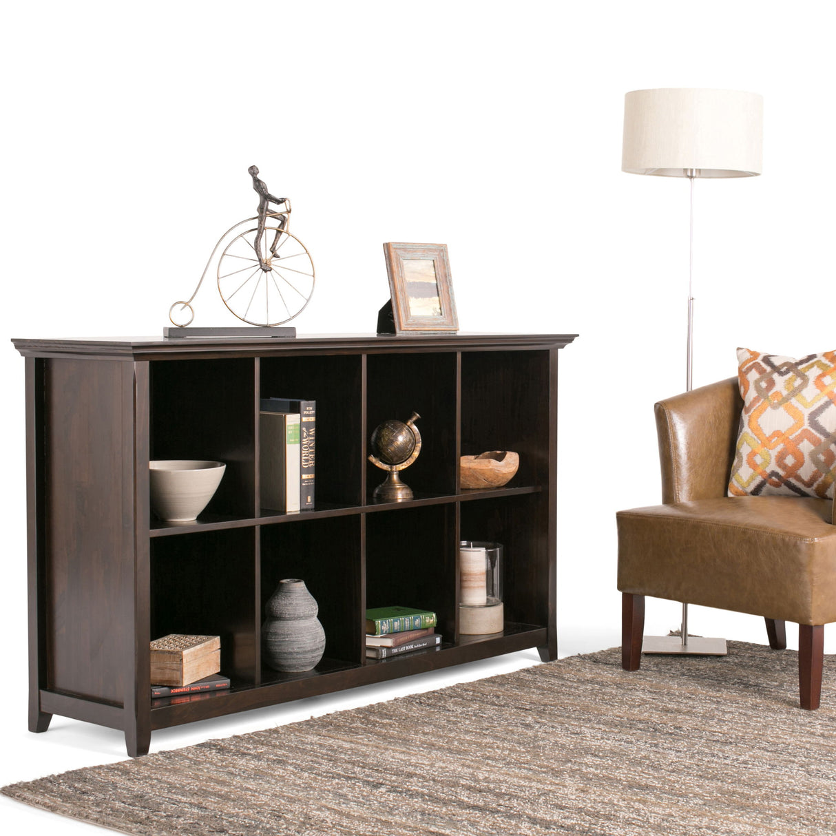 Amherst - Cube Storage Bookcase by Simpli-Home | Bel Furniture