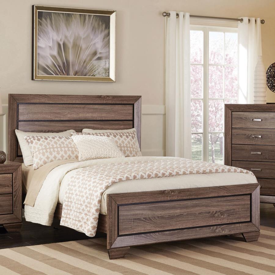 Kauffman - Wood Panel Bed by CoasterEveryday | Bel Furniture