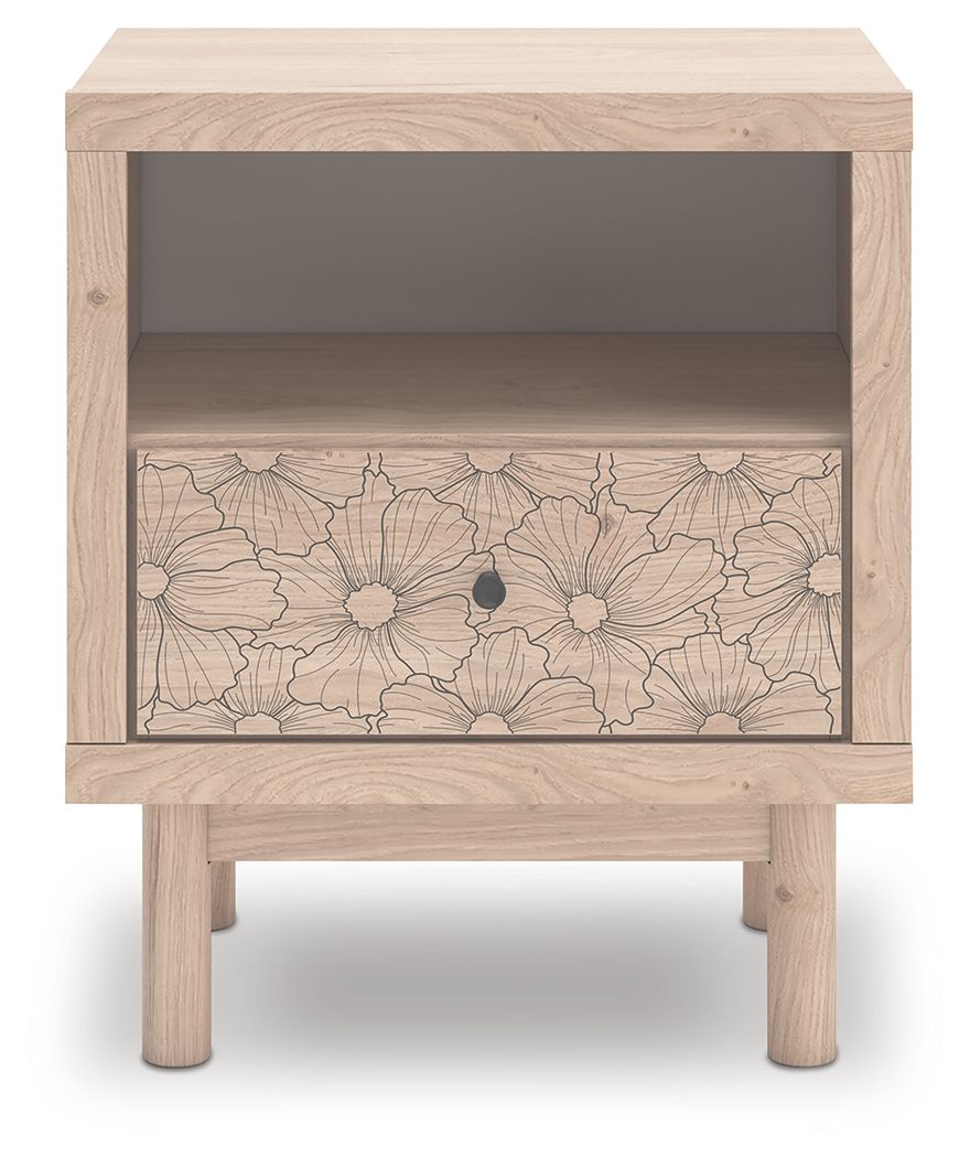 Arloster - Tan - One Drawer Night Stand by Signature Design by Ashley® | Bel Furniture