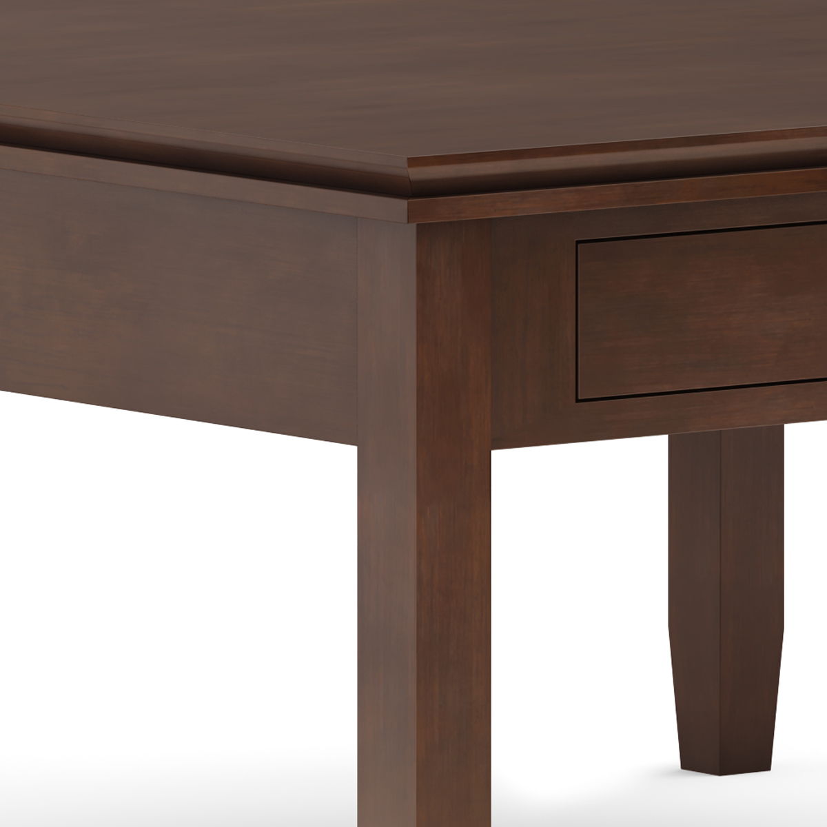 Artisan - Square Coffee Table - Russet Brown by Simpli-Home | Bel Furniture