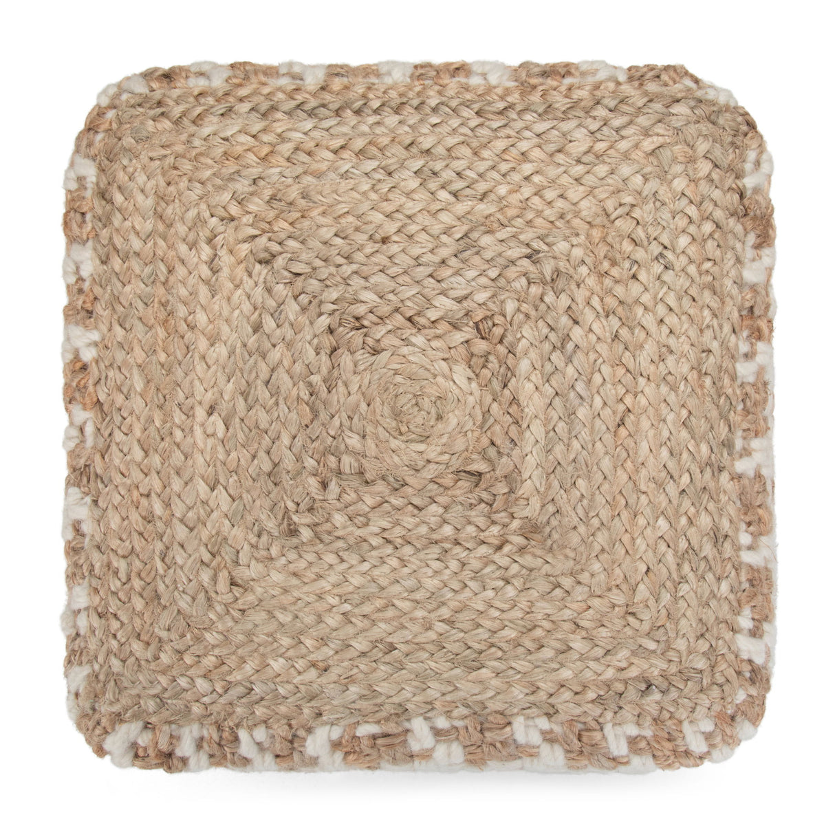 Cullen - Cube Pouf - Natural by Simpli-Home | Bel Furniture