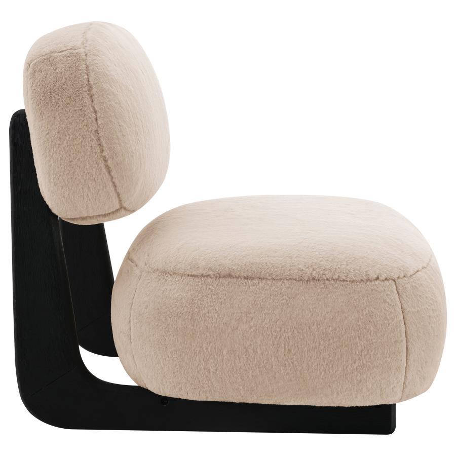 Duffie - Upholstered Armless Accent Chair - Camel by CoasterEveryday | Bel Furniture