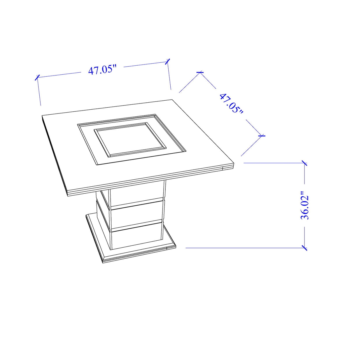Ariya - Bar Table - Gray