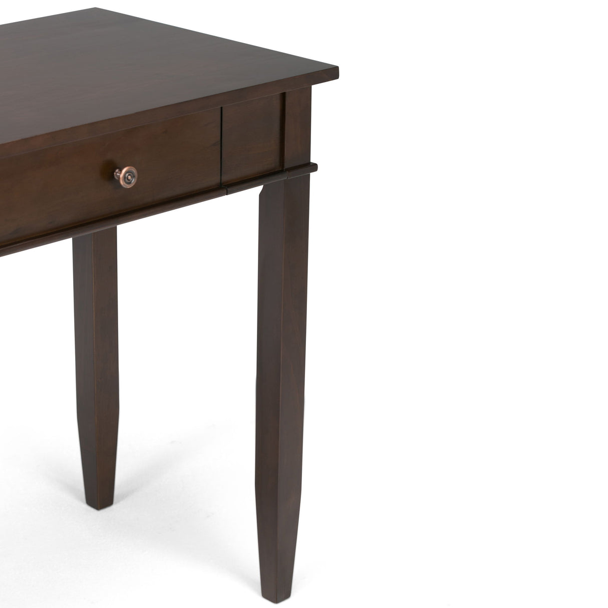 Carlton - Home Office Desk - Dark Tobacco Brown by Simpli-Home | Bel Furniture