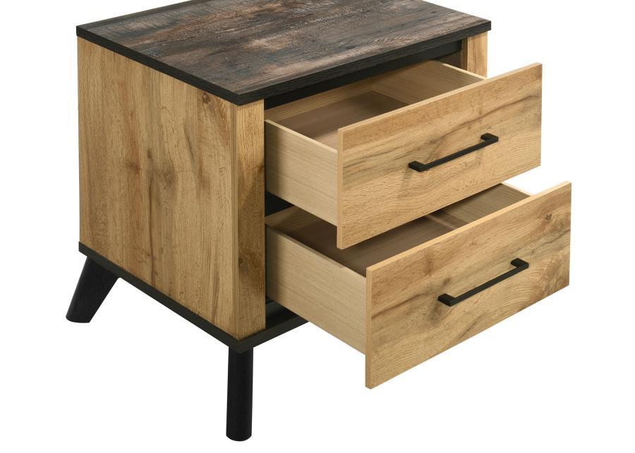 Kaywood - 2-Drawer Nightstand Bedside Table - Natural Pine by Coaster Fine Furniture | Bel Furniture