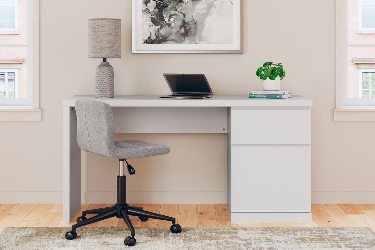 Onita - White - Home Office Desk by Signature Design by Ashley® | Bel Furniture