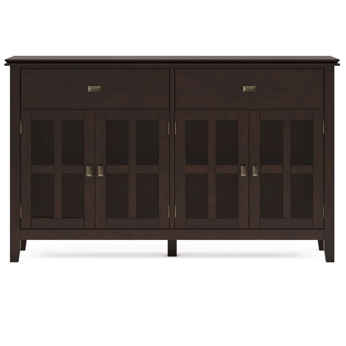 Artisan - Large 4 Door Sideboard Buffet - Dark Chestnut Brown