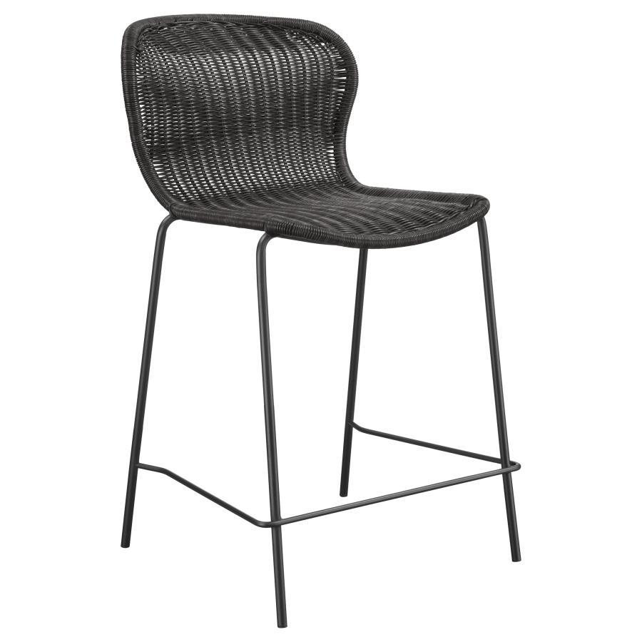 Mckinley - Faux Rattan Metal Chair (Set of 2) by CoasterEssence | Bel Furniture