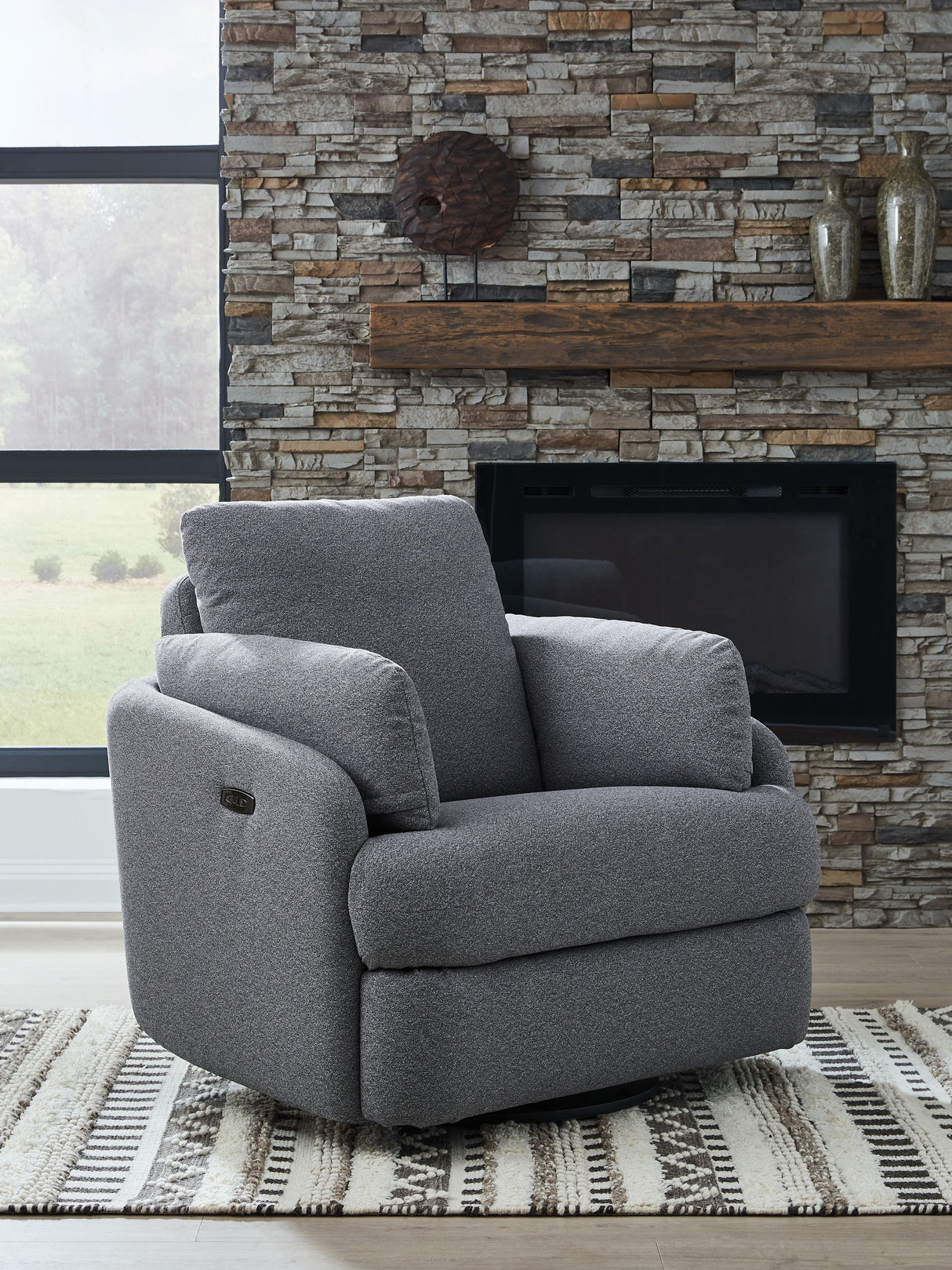 Alainmont Next-Gen Nuvella - Swivel Power Recliner by Signature Design by Ashley® | Bel Furniture