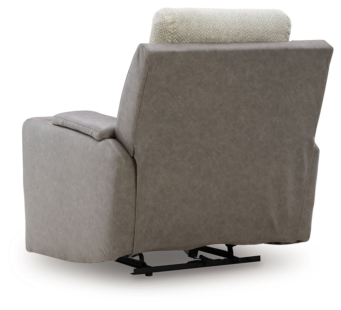 WhipLash - Sisal - Power Recliner With Adj Headrest by Signature Design by Ashley® | Bel Furniture