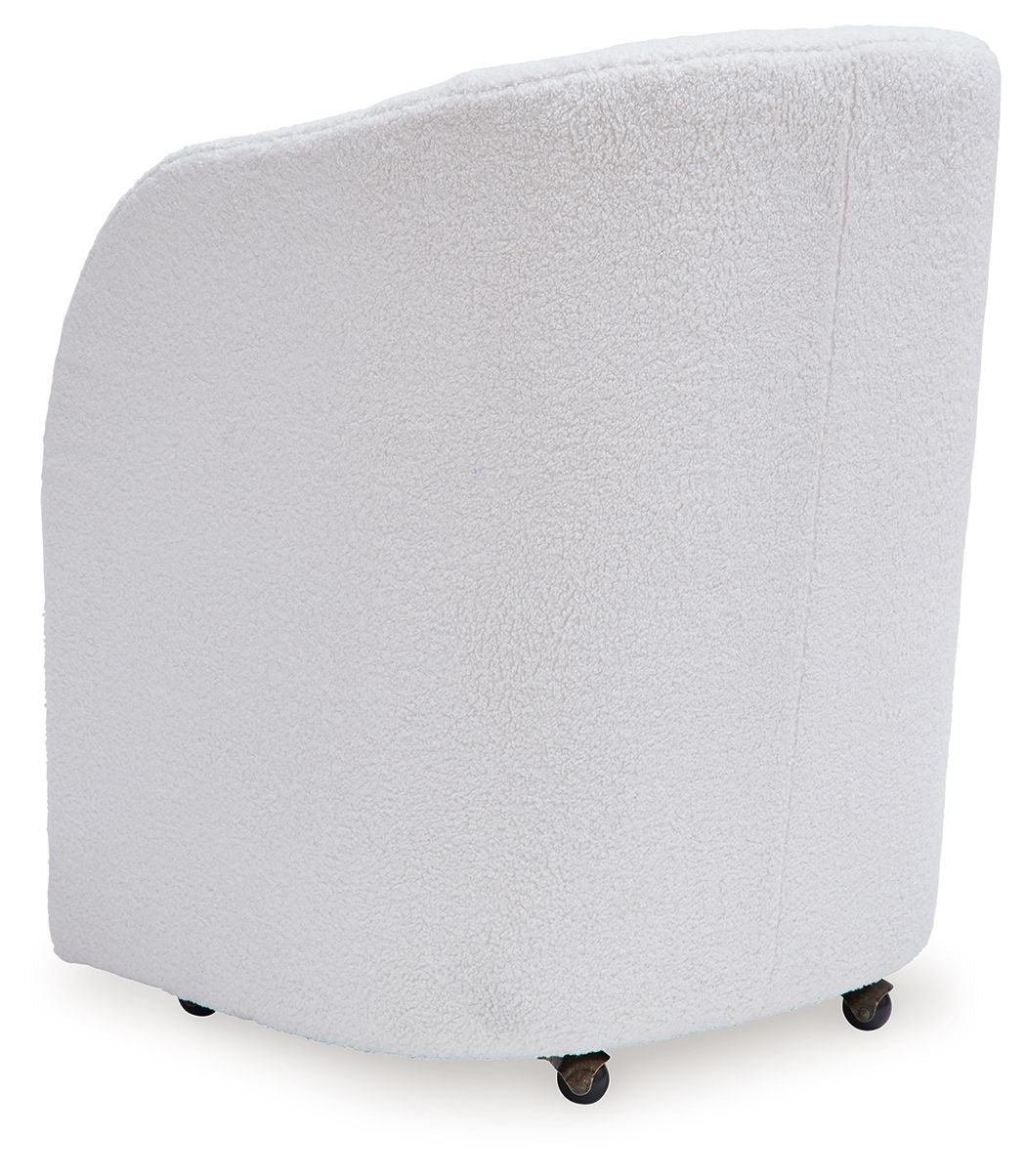 Rowanbeck - Ivory - Dining Upholstered Arm Chair (Set of 2) by Signature Design by Ashley® | Bel Furniture