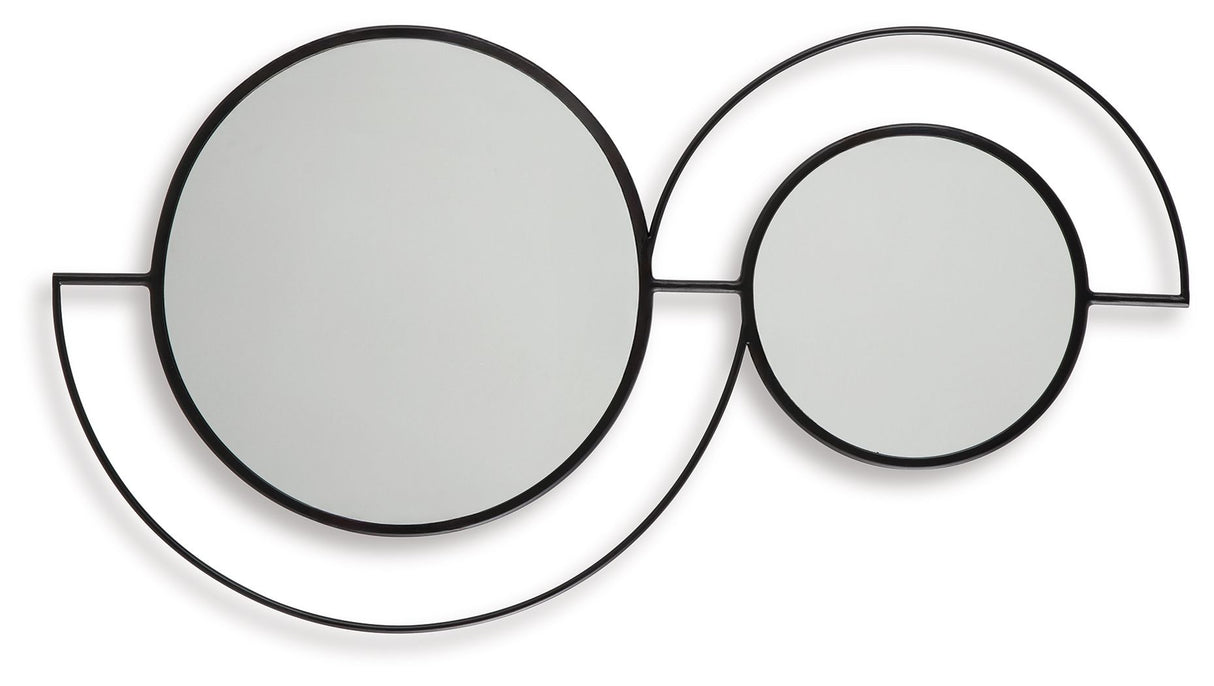 Shayham - Black - Accent Mirror by Signature Design by Ashley® | Bel Furniture