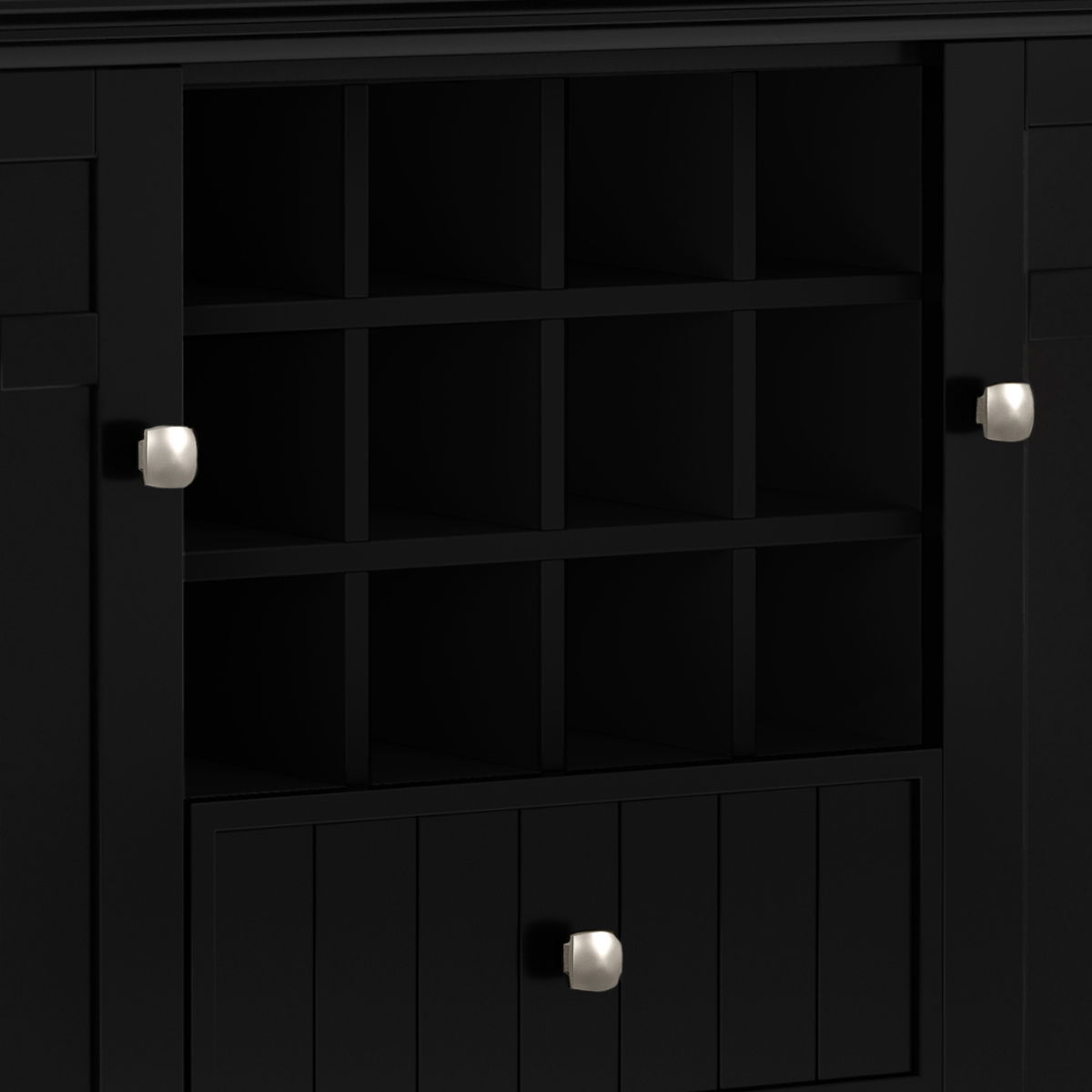 Bedford - Sideboard Buffet And Wine Rack by Simpli-Home | Bel Furniture