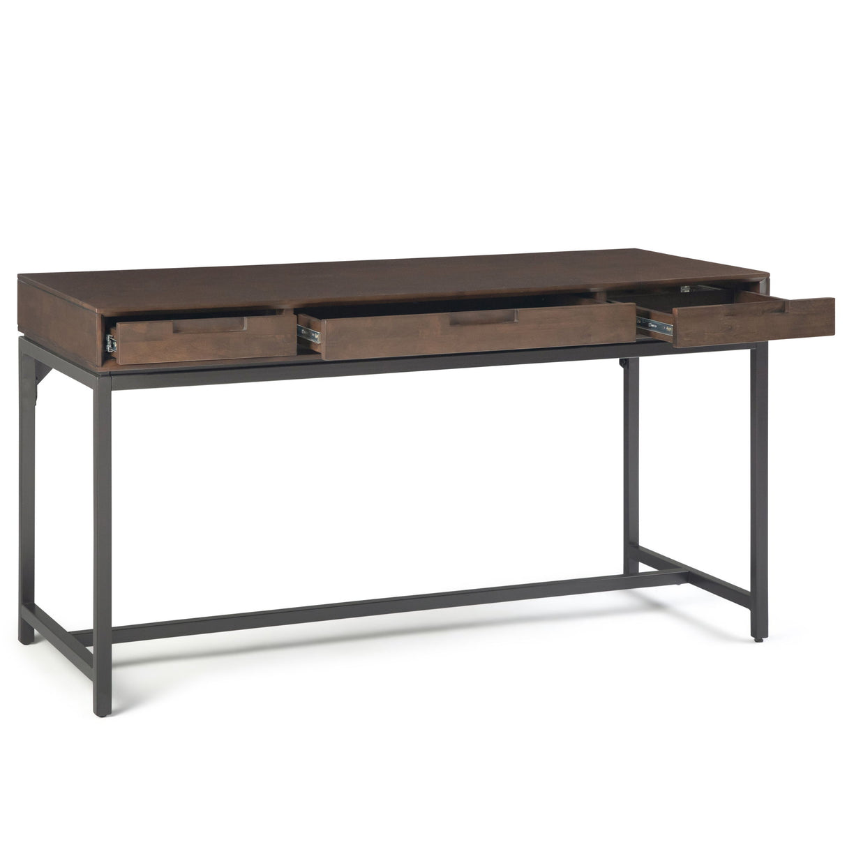 Banting - Mid Century Desk - Walnut Brown by Simpli-Home | Bel Furniture