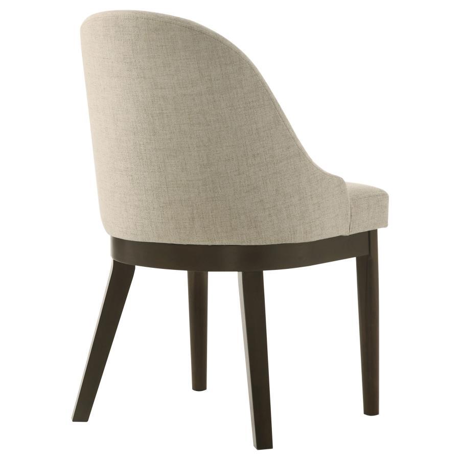 Reseda - Upholstered Dining Side Chair (Set of 2) - Beige by Coaster Fine Furniture | Bel Furniture