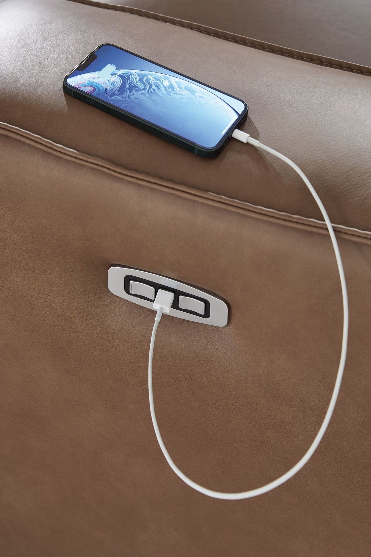 DeepWakes - Caramel - Power Recliner / Adjustable Headrest by Signature Design by Ashley® | Bel Furniture