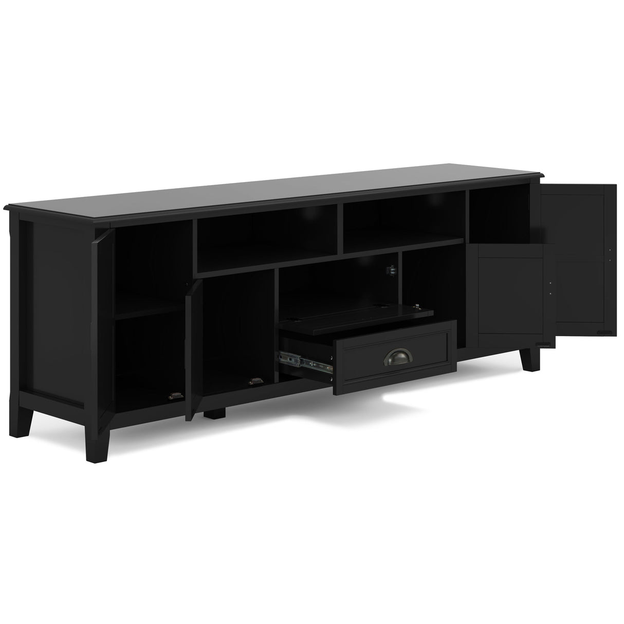 Burlington - TV Media Stand by Simpli-Home | Bel Furniture