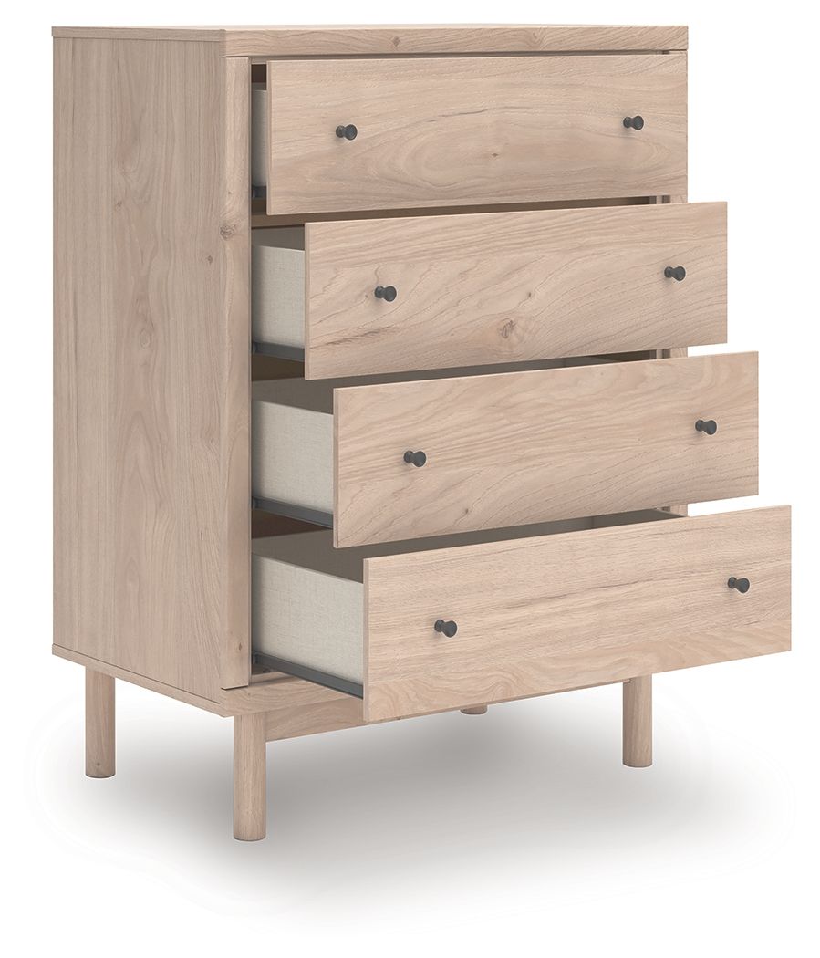 Arloster - Tan - Four Drawer Chest by Signature Design by Ashley® | Bel Furniture