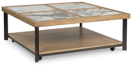 Montia - Multi - Square Cocktail Table by Signature Design by Ashley® | Bel Furniture