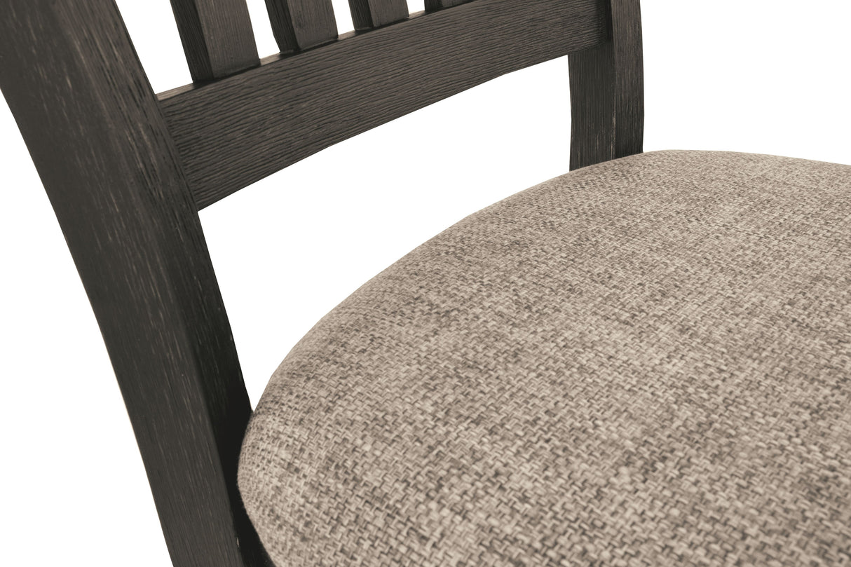 Tyler Creek - Black / Grayish Brown - Dining UPH Side Chair (Set of 2) - Slatback by Signature Design by Ashley® | Bel Furniture