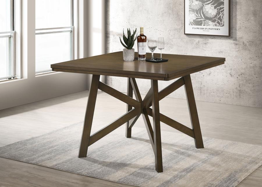 Canfield - Square Counter Height Dining Table - Brown by Coaster Fine Furniture | Bel Furniture