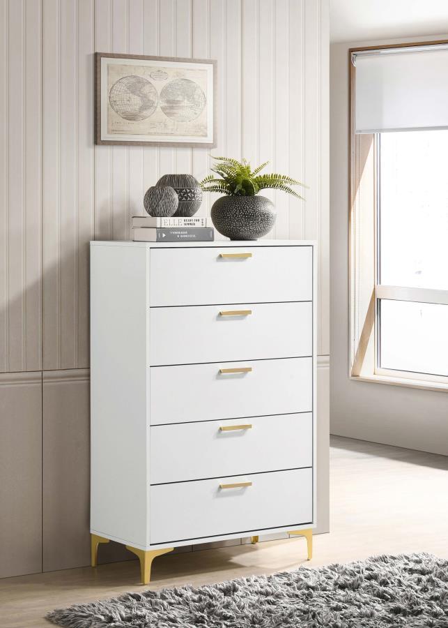 Kendall - 5-Drawer Bedroom Chest by CoasterEveryday | Bel Furniture