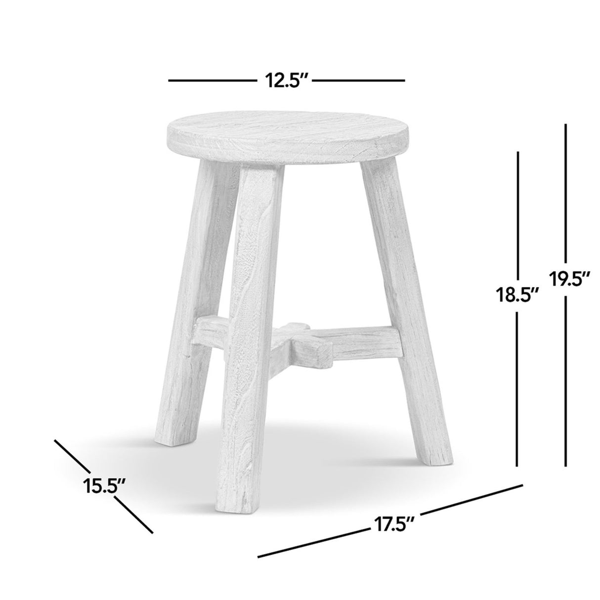 Linden - Round Stool - Light Brown