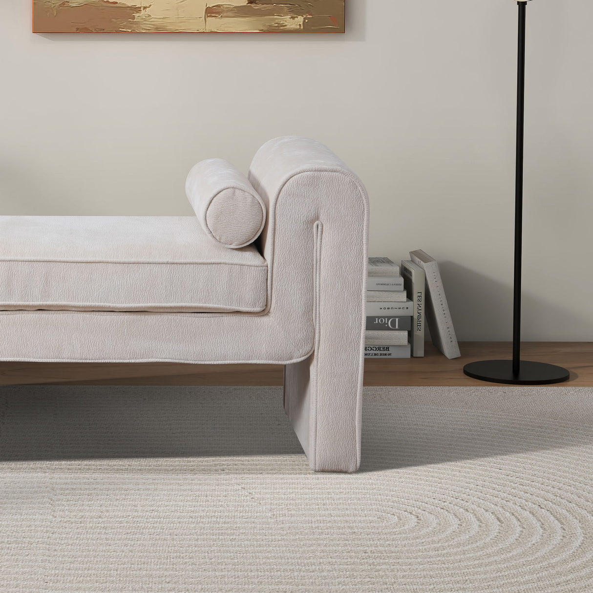 Regent - Bench - Cream by Ashcroft Furniture | Bel Furniture