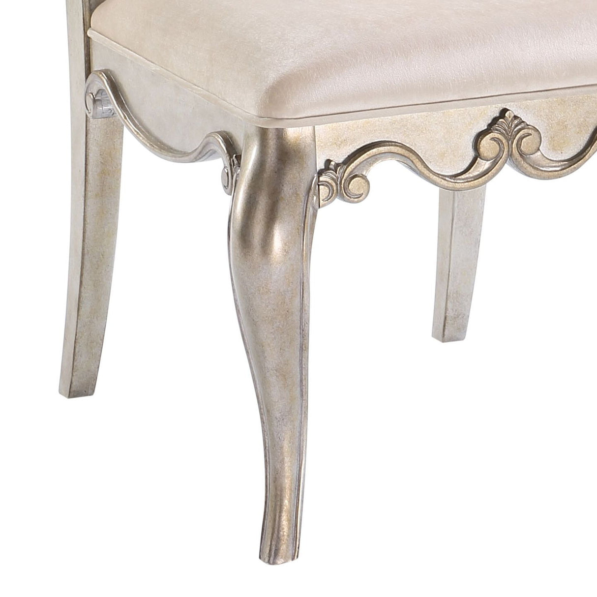 Esteban - Side Chair (Set of 2) - Antique Champagne by Urban Nest | Bel Furniture