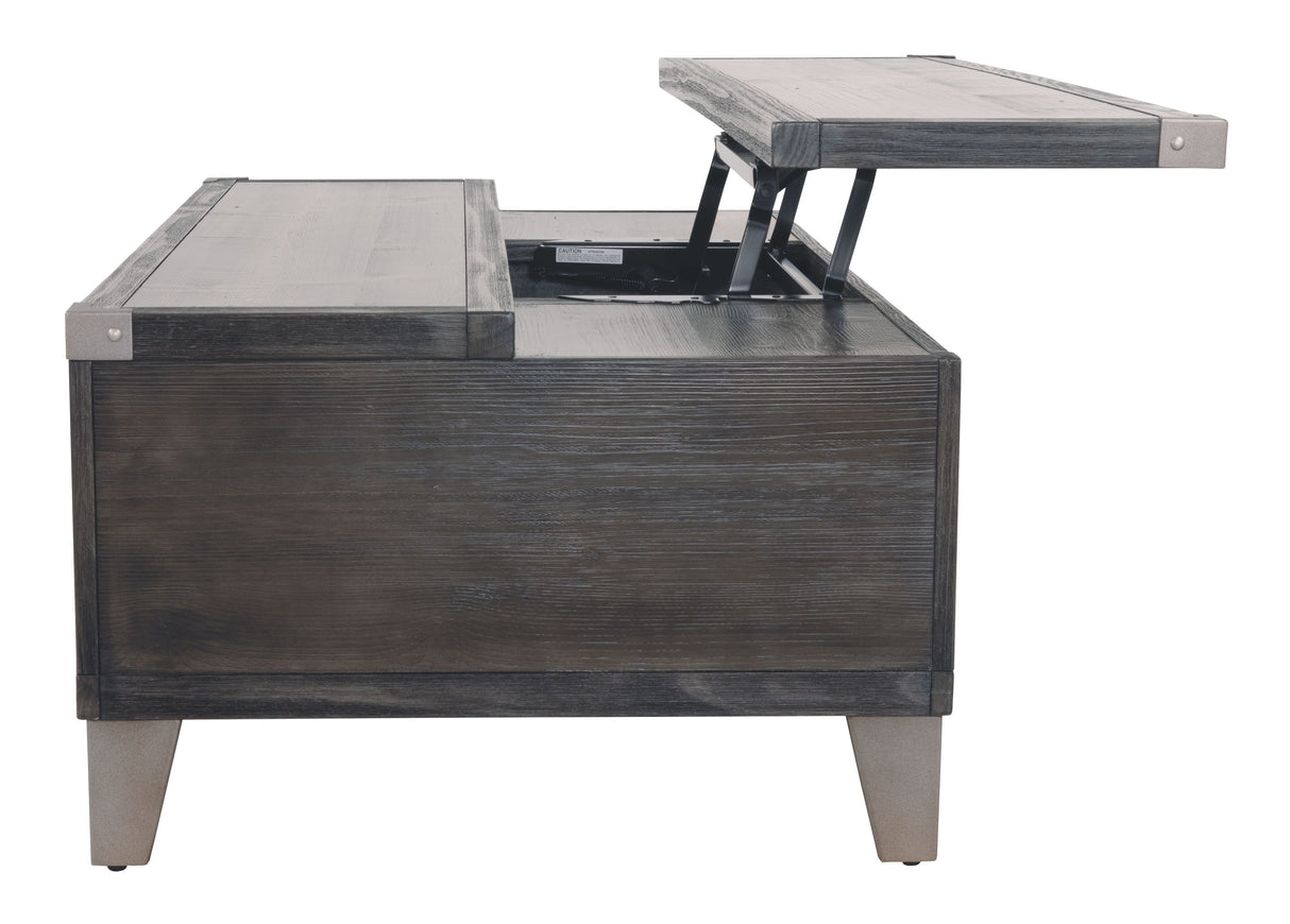 Todoe - Dark Gray - Lift Top Cocktail Table by Signature Design by Ashley® | Bel Furniture