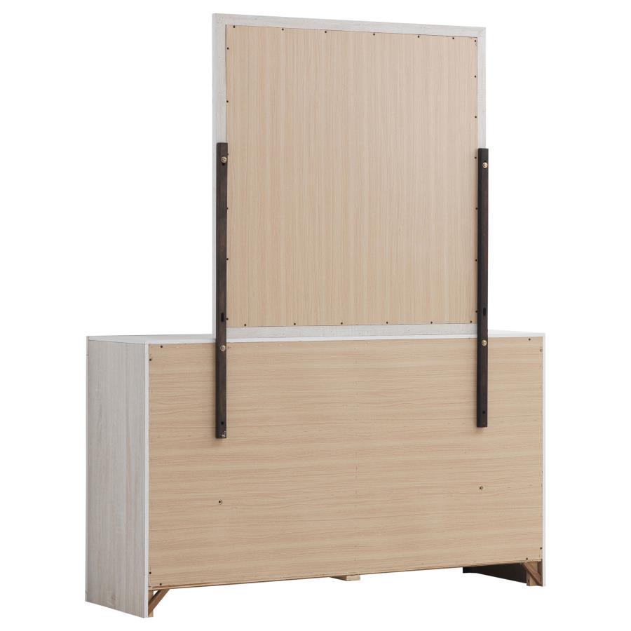 Brantford - 6-Drawer Dresser With Mirror by CoasterEveryday | Bel Furniture