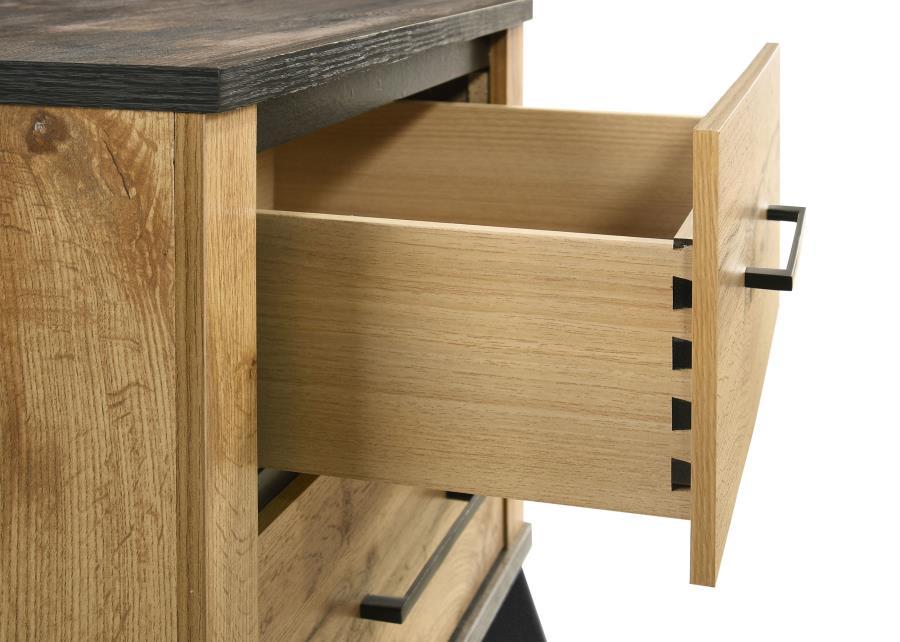 Kaywood - 2-Drawer Nightstand Bedside Table - Natural Pine by Coaster Fine Furniture | Bel Furniture