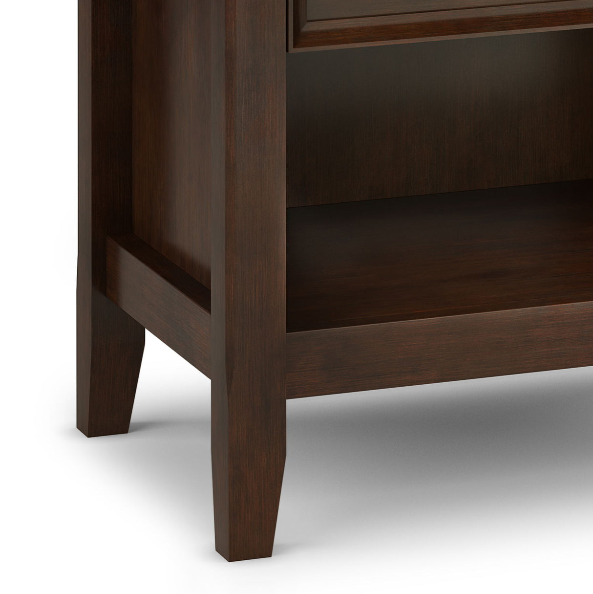 Amherst - Bedside Table - Russet Brown by Simpli-Home | Bel Furniture