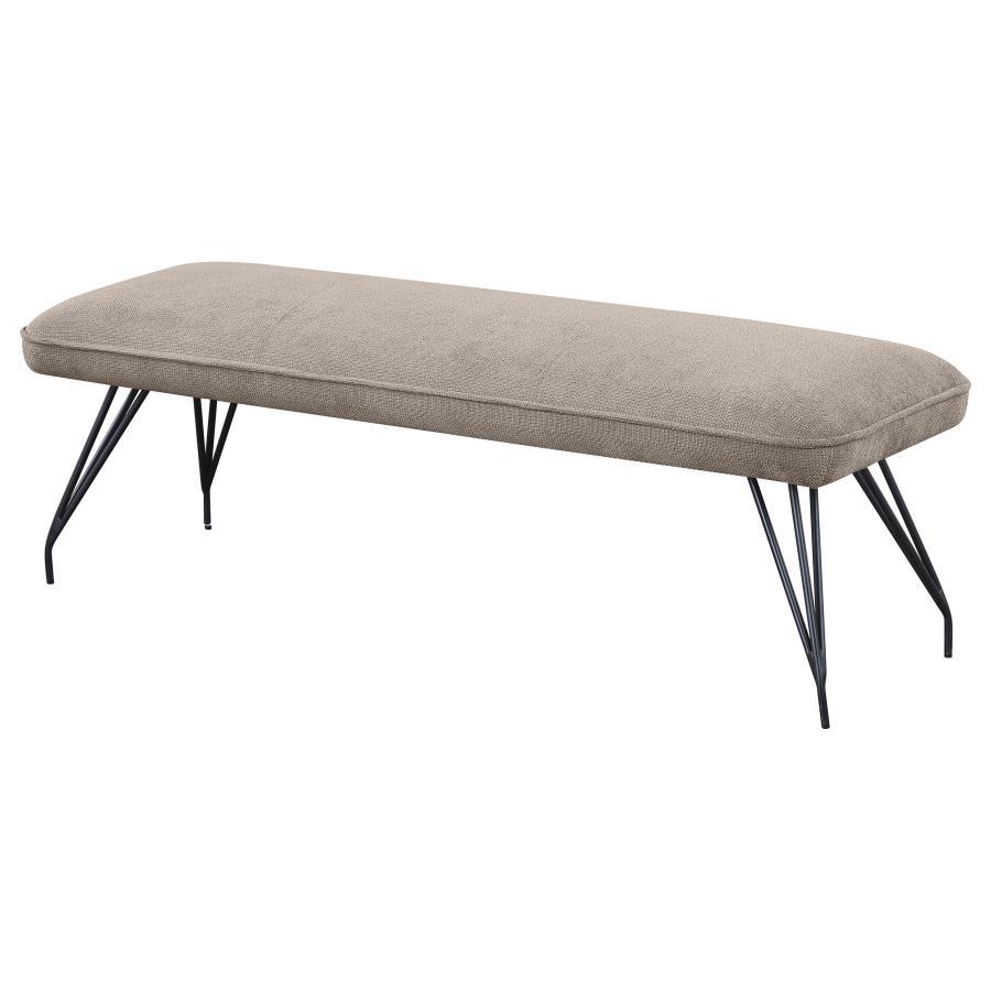 Dodson - Fabric Upholstered Dining Bench by Coaster Fine Furniture | Bel Furniture