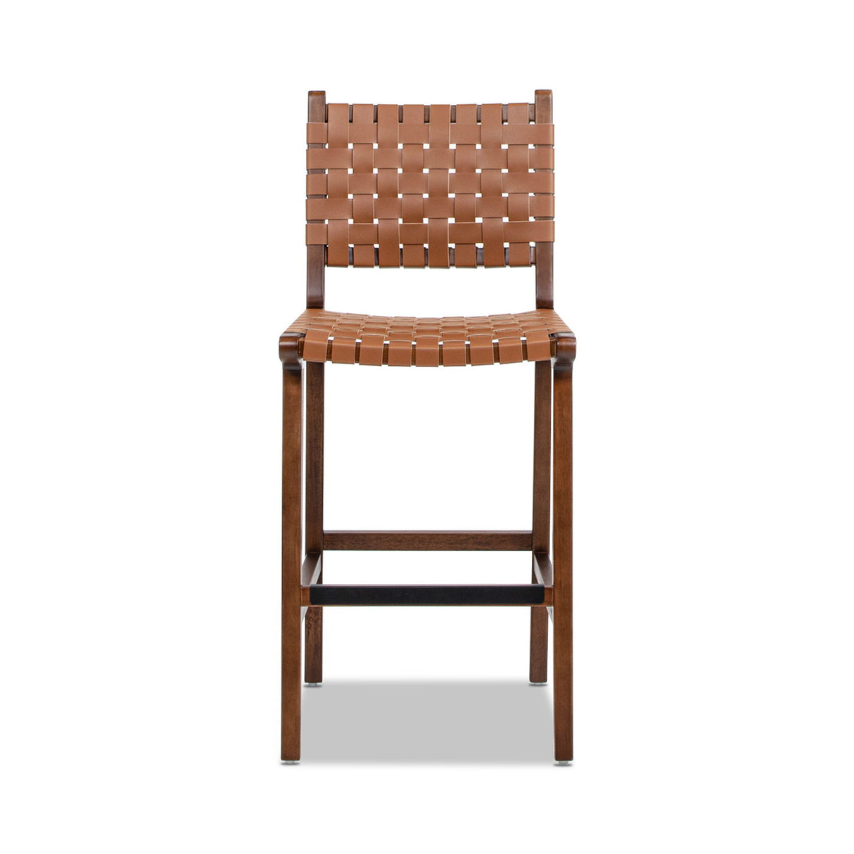 Andre - Counter Stool With Back - Pecan Brown by Jennifer Taylor Home | Bel Furniture