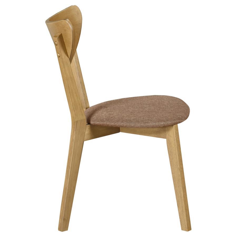 Elowen - Wood Dining Side Chair (Set of 2) - Light Walnut by Coaster Fine Furniture | Bel Furniture