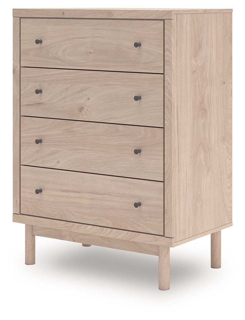 Arloster - Tan - Four Drawer Chest by Signature Design by Ashley® | Bel Furniture