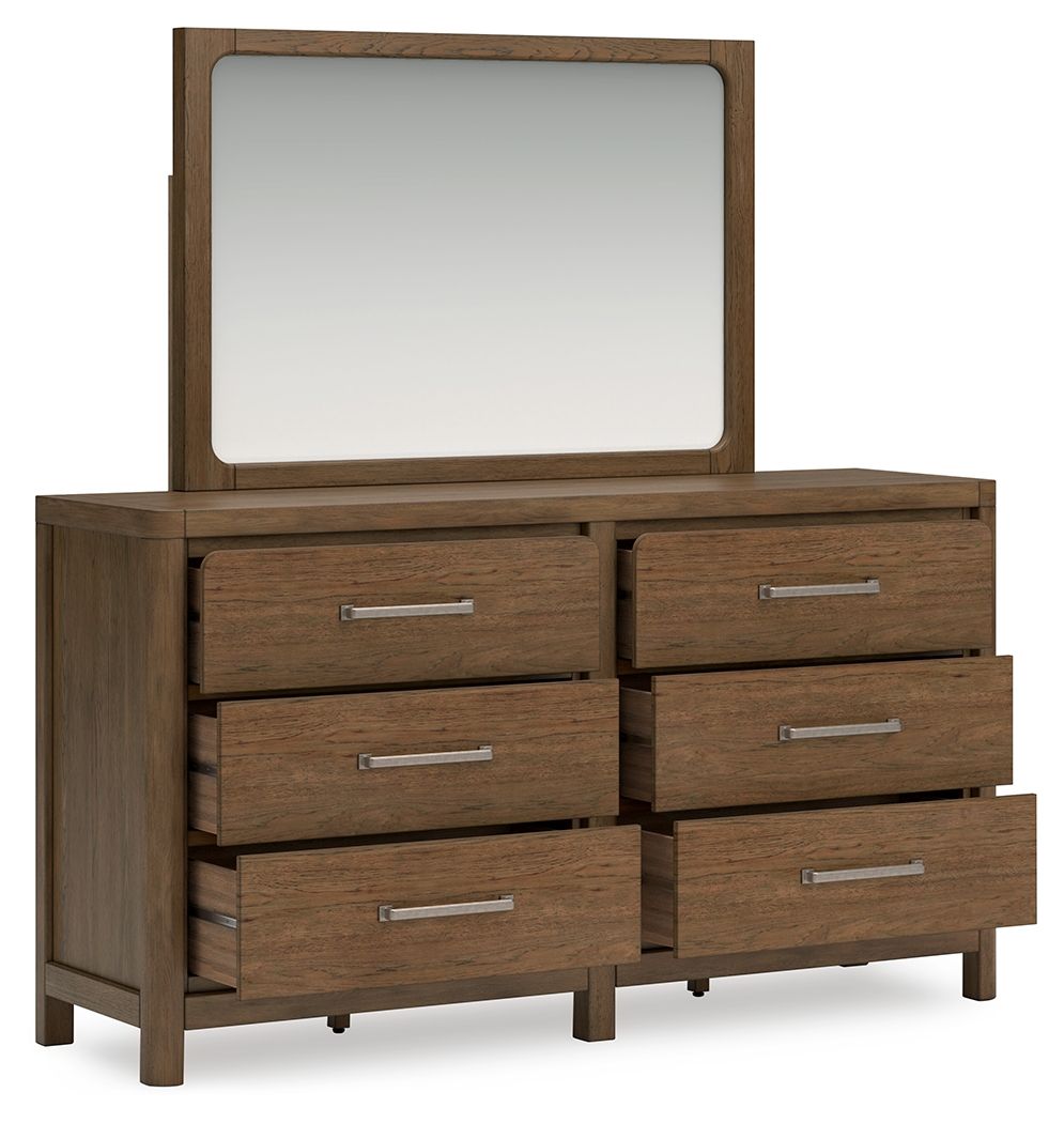 Cabalynn - Light Brown - Dresser And Mirror by Signature Design by Ashley® | Bel Furniture