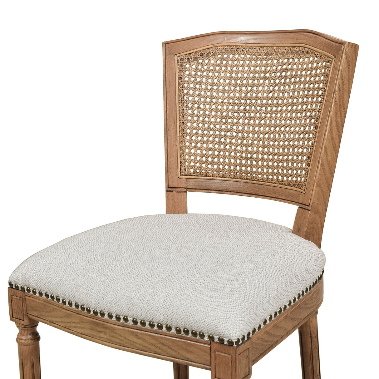 Triomphe - Rattan Wicker High Back Armless Counter Bar Stool by Jennifer Taylor Home | Bel Furniture