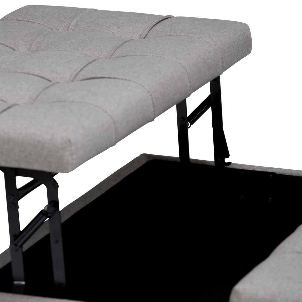 Harrison - Coffee Table Storage Ottoman - Gray