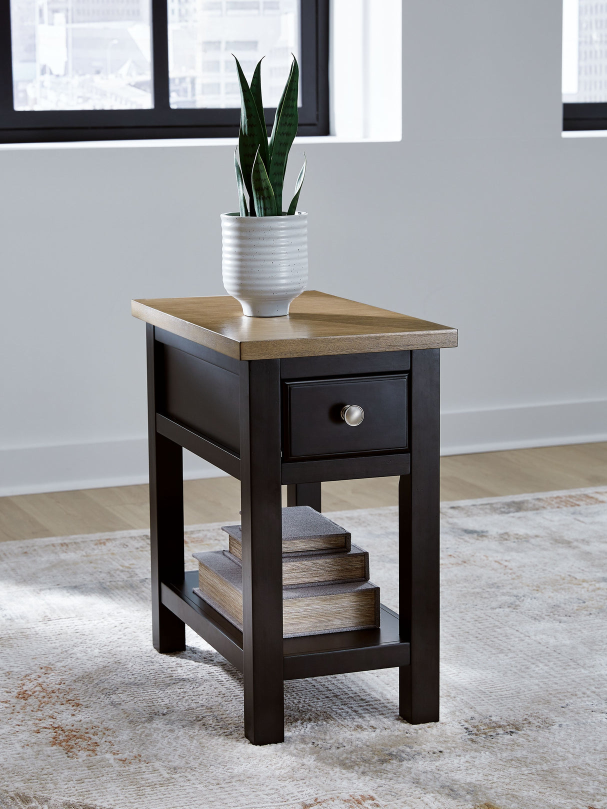 Drazmine - Brown - Chair Side End Table by Signature Design by Ashley® | Bel Furniture