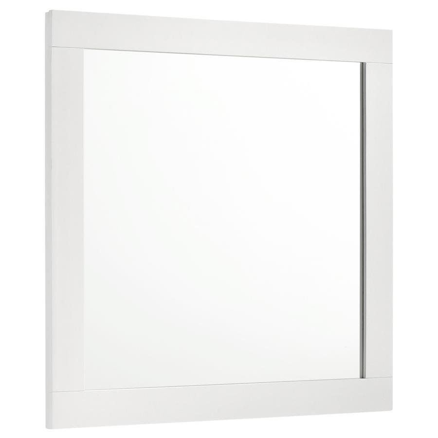 Caraway - Dresser Mirror White by Coaster Fine Furniture | Bel Furniture