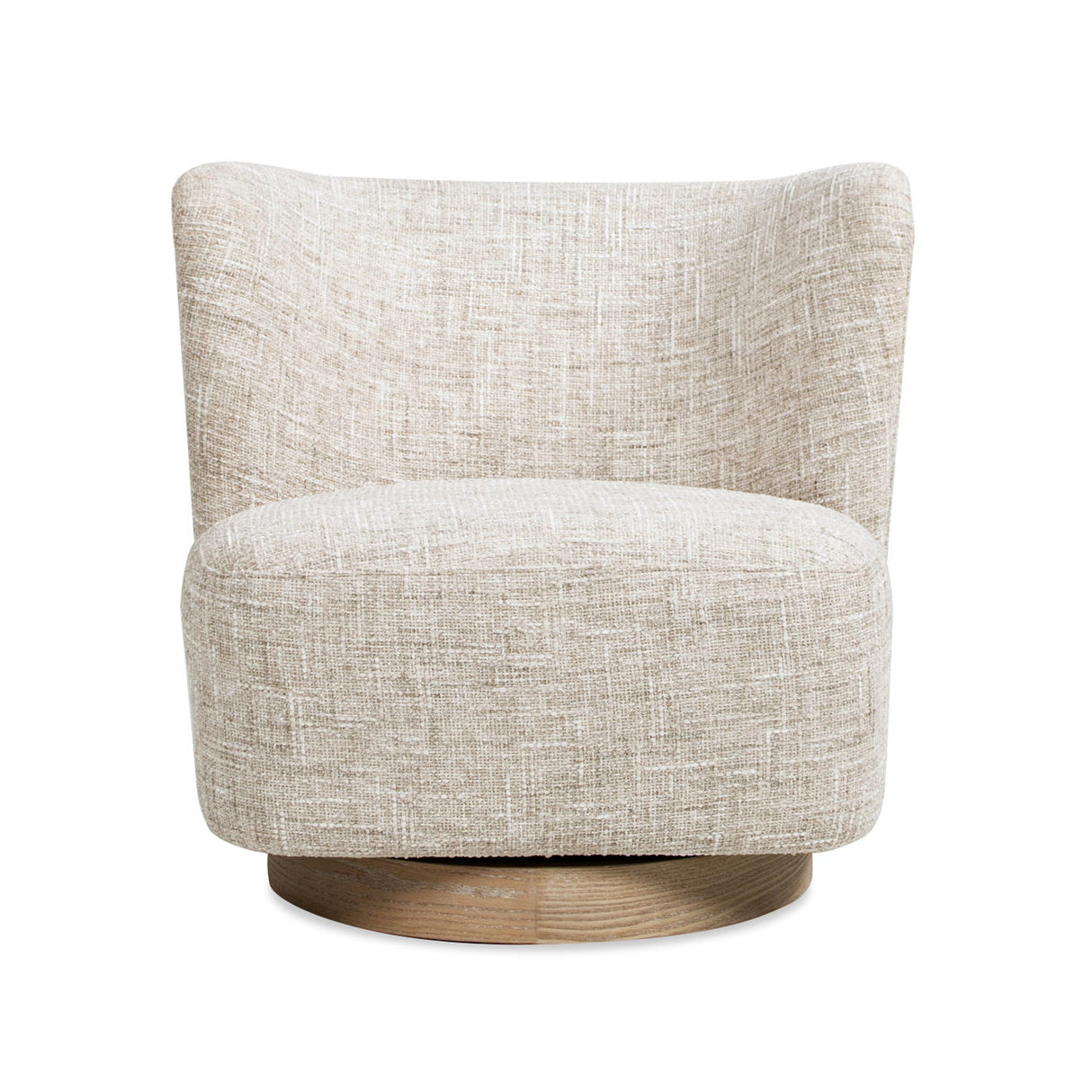 Miranda - Armless Swivel Accent Chair - Natural Gray by Jennifer Taylor Home | Bel Furniture