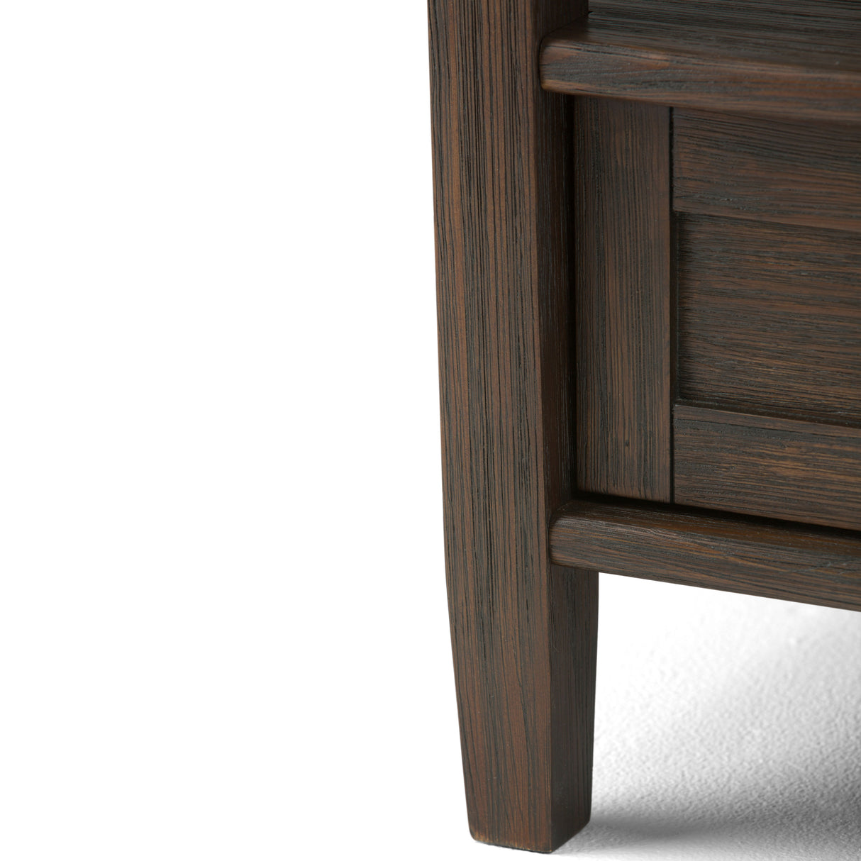 Warm Shaker - End Table - Farmhouse Brown by Simpli-Home | Bel Furniture