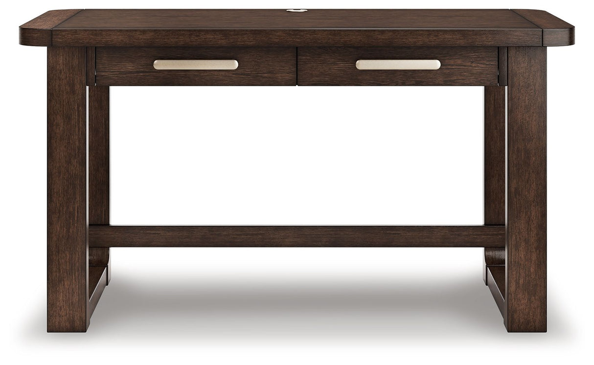 Breckington - Dark Brown - Home Office Desk by Signature Design by Ashley® | Bel Furniture
