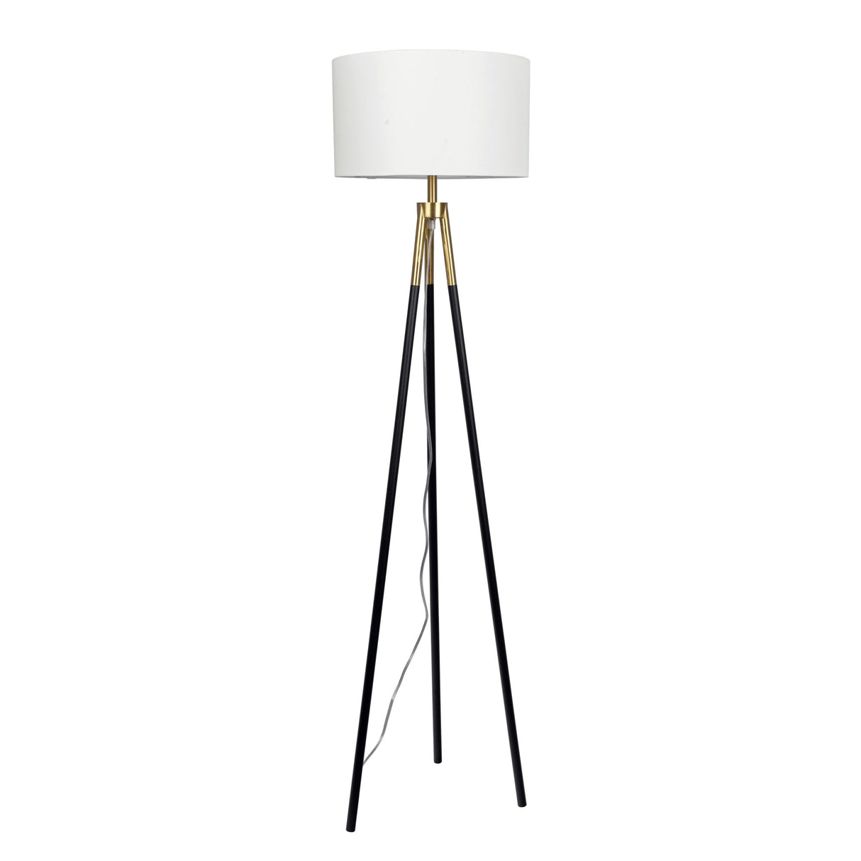Sway - Floor Lamp With On / Off Switch Triple Legs Shade - Black / Gold / White by Ashcroft Furniture | Bel Furniture