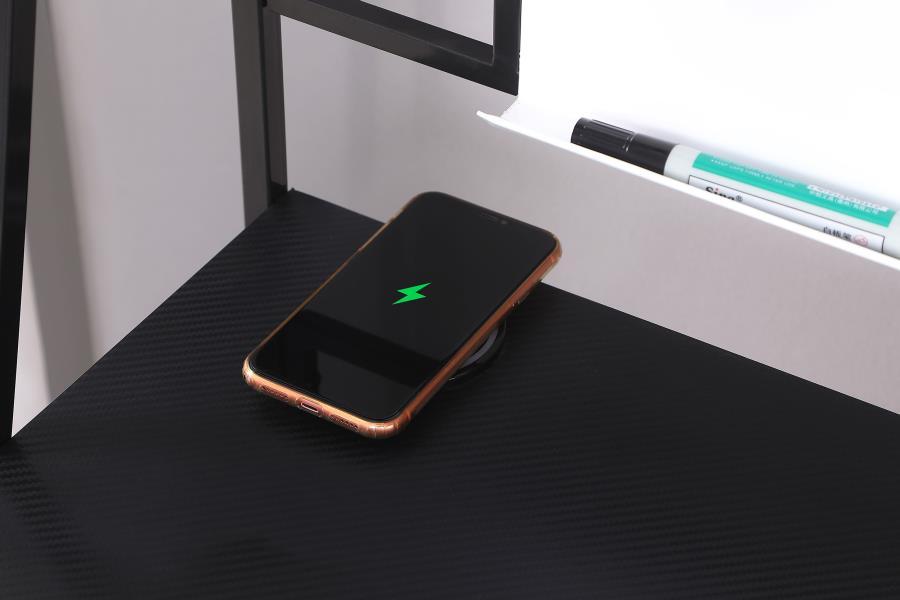 Jessie - Writing Desk With Whiteboard And USB - Black by CoasterEssence | Bel Furniture