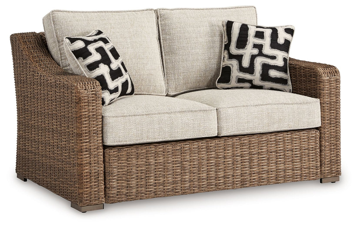 Beachcroft - Beige - Loveseat With Cushion by Signature Design by Ashley® | Bel Furniture