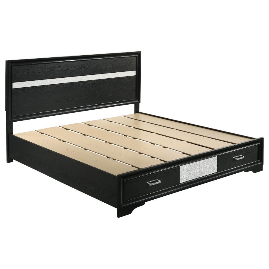 Miranda - Storage Wood Panel Bed by CoasterEveryday | Bel Furniture
