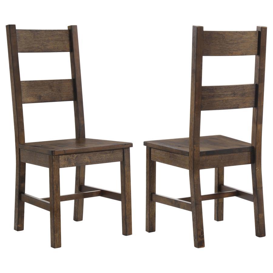 Coleman - Dining Side Chair (Set of 2) - Rustic Golden Brown by CoasterEveryday | Bel Furniture